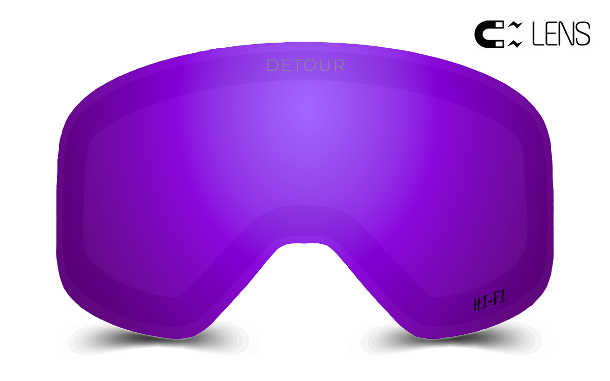 Purple ski goggles on sale