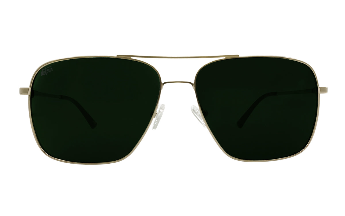 Coastal Xl Gold Green Polarized Sunglasses Detour Sunglasses