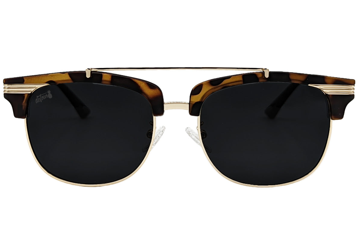 Gloss Black Gold - Jet Black Lens Polarized - Castaway