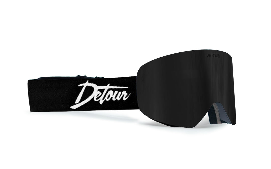 PowPow Snow Black Blackout Goggles Detour Sunglasses Ski Goggles