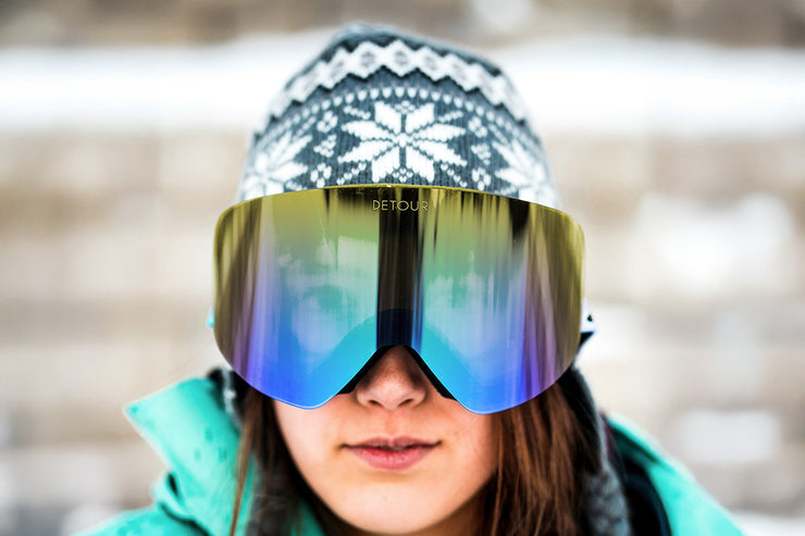 PowPow Snow - Spare HI-FI Lens - Gold Blue Gradient