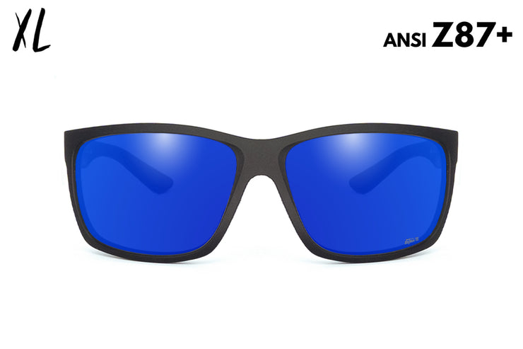 Breach XL - Matte Black - Deep Blue Polarized ANSI Z87+