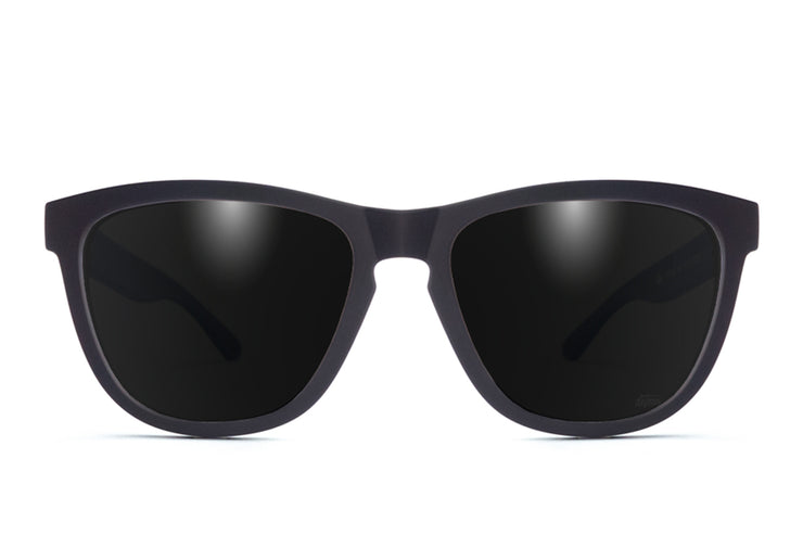 Mattschwarz - Electric Blue Lens Polarized - Essentials 