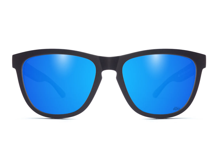 Matte Black - Electric Blue Lens Polarized - Essentials