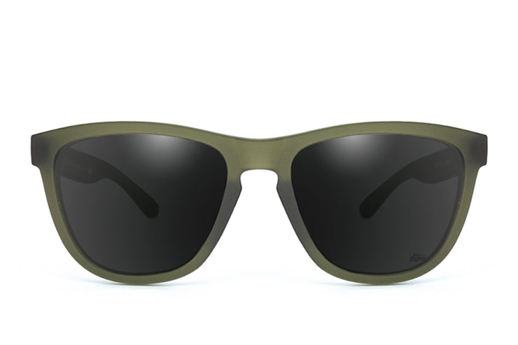 Frosted Forest Green - Jet Black Lens Polarized - Essentials