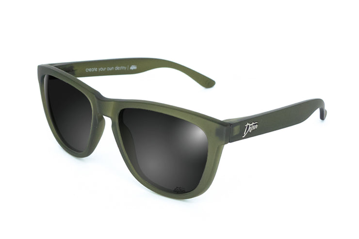 Frosted Forest Green - Jet Black Lens Polarized - Essentials