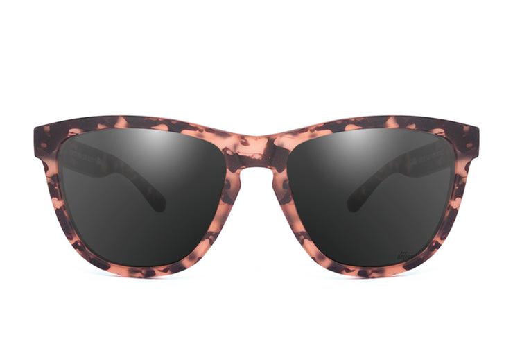 Pink Tortoise - Jet Black Lens Polarized - Essentials