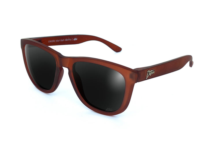 Frosted Burgundy - Jet Black Lens Polarized - Essentials