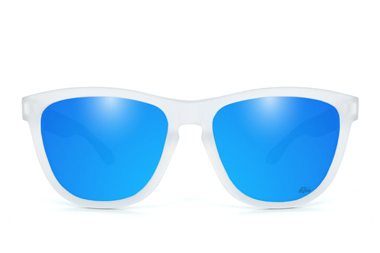 Frosted Clear - Electric Blue Lens Polarized - Essentials