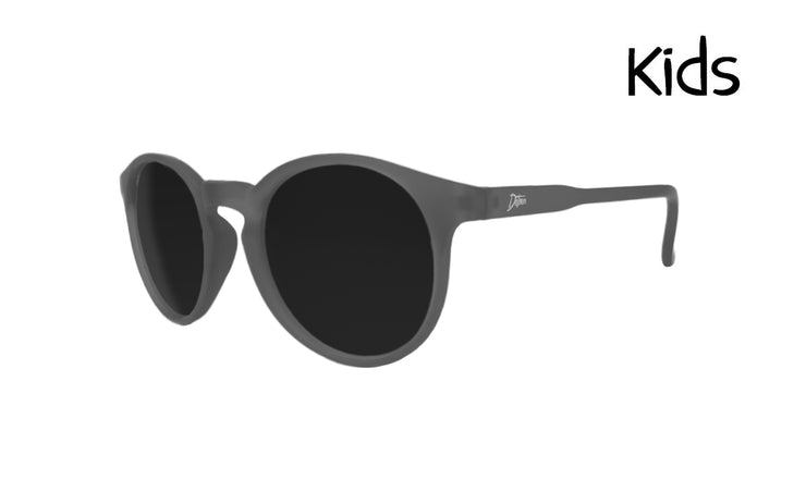 Guppy Kids Frosted Gray- Jet Black Lens