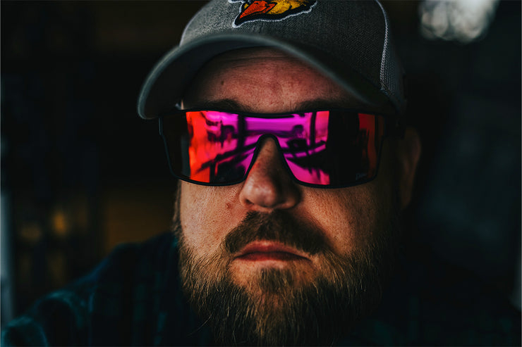 Horizon XL - Matte Black - Red Sunset Polarized