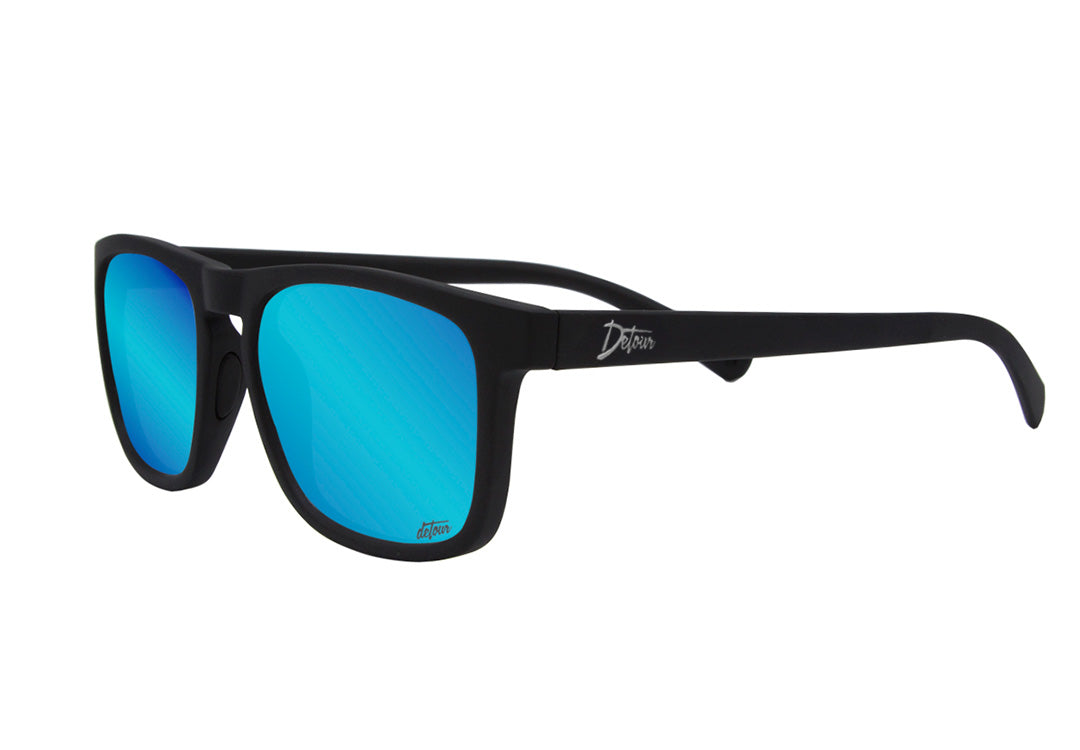 Floaties - Matte Black - Green Polarized Sunglasses