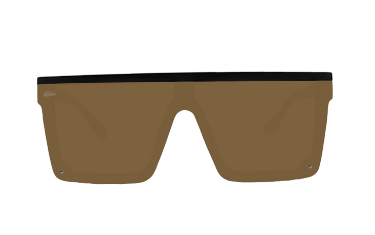 Tidal Wave - Matte Black - 24K Gold Lens Polarized – Detour Sunglasses