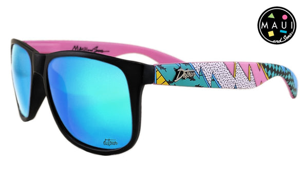 Thrasher - Maui and Sons Polarized EDITION – LIMTED Sunglasses Blue - Lens Electric Detour