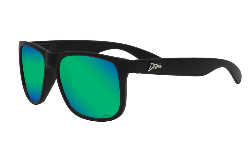 Eminence - Tortoise Fade - Jet Black Polarized Lens – Detour Sunglasses