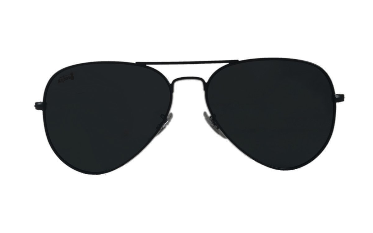 black aviator sunglasses for women
