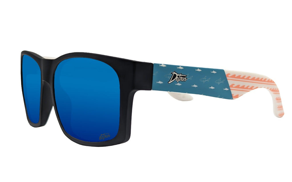 Big Kahuna - Driftwood - Sky Blue Polarized, Detour Sunglasses